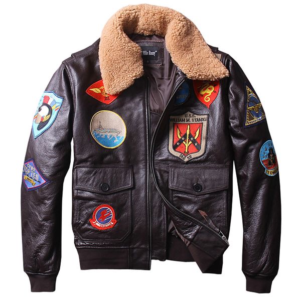 factory 2018 new men's classical genuine leather motorcycle leather jacket tom cruise gun winter coats, Black
factory 2018 new men's classical genuine leather motorcycle leather jacket tom cruise gun winter coats, Black