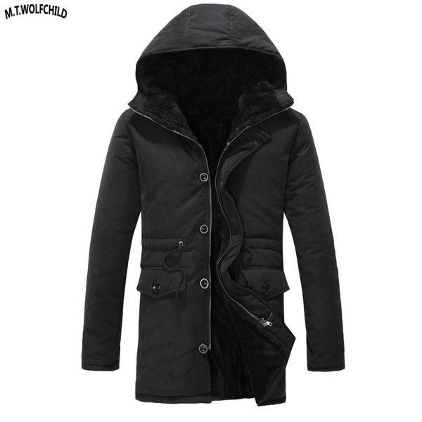 2018 winter mens middle-long hooded fleece thick trench coats casual mens zipper warm outerwear fashion multi-pocket coats, Tan;black
2018 winter mens middle-long hooded fleece thick trench coats casual mens zipper warm outerwear fashion multi-pocket coats, Tan;black