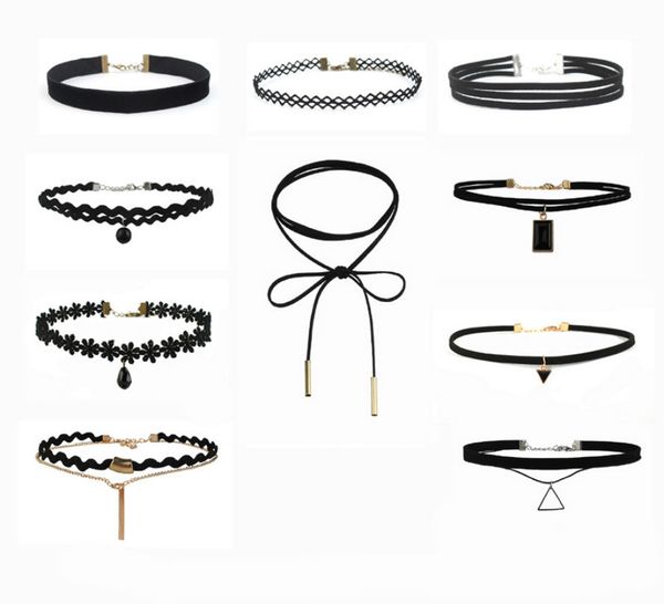 2017 new 10 pieces / sets of new gothic lace necklace tattoo leather suit for women hollow black lace necklace jewelry, Slivery;golden
2017 new 10 pieces / sets of new gothic lace necklace tattoo leather suit for women hollow black lace necklace jewelry, Slivery;golden