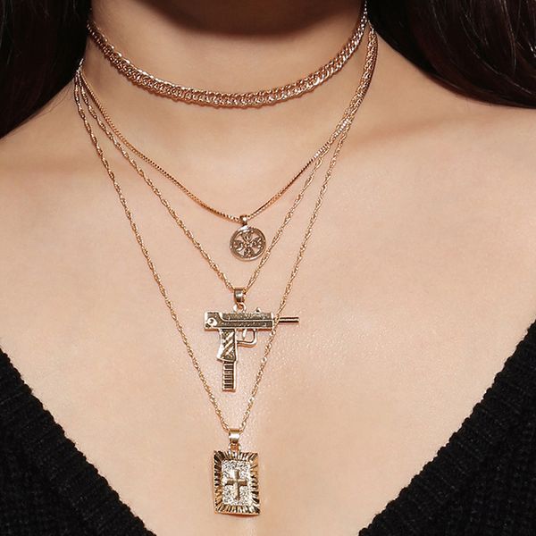 europe america fashion personality trend multi- cross pendant multi-layer necklace hip hop rock glamour female jewelry, Silver
europe america fashion personality trend multi- cross pendant multi-layer necklace hip hop rock glamour female jewelry, Silver
