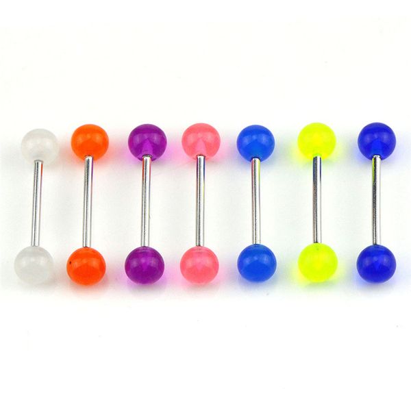 7pcs/lot new selling body piercing jewelry luminous glow acrylic tongue rings nose barbell bars, Slivery;golden
7pcs/lot new selling body piercing jewelry luminous glow acrylic tongue rings nose barbell bars, Slivery;golden