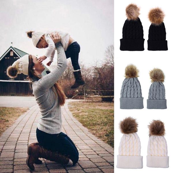 fashion warm knitted beanie hat pompom child kid matching winter cap wholesale
fashion warm knitted beanie hat pompom child kid matching winter cap wholesale
