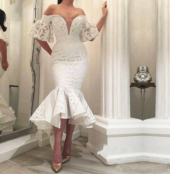 gorgeous white lace wedding dresses 2019 mermaid wedding dress off shoulder tea length noble close fitting bridal gowns
gorgeous white lace wedding dresses 2019 mermaid wedding dress off shoulder tea length noble close fitting bridal gowns