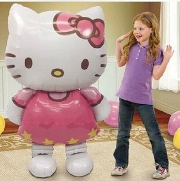 Cartoon KT Cat Aluminum Party Helium Balloon Birthday Party Wedding Decoration Supplies 64*108cm Do not fill with oxygen or hydrogen
Cartoon KT Cat Aluminum Party Helium Balloon Birthday Party Wedding Decoration Supplies 64*108cm Do not fill with oxygen or hydrogen