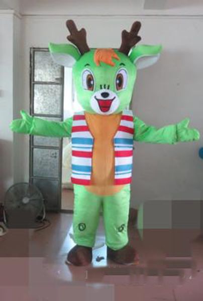 2018 brown deer mascot costume green christmas elk costume christmas birthday party dress, Red;yellow
2018 brown deer mascot costume green christmas elk costume christmas birthday party dress, Red;yellow