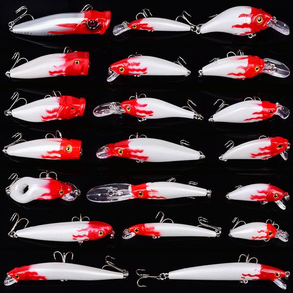 new red white laser fishing lure set 20pc/set 3d lifelike fish dog walking swimming saltwater artificial bait
new red white laser fishing lure set 20pc/set 3d lifelike fish dog walking swimming saltwater artificial bait