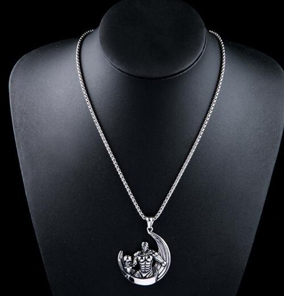 europe and the united states men's stainless steel lifting iron dumbbell pendant titanium steel giant fitness hanging decorations fashi, Silver
europe and the united states men's stainless steel lifting iron dumbbell pendant titanium steel giant fitness hanging decorations fashi, Silver