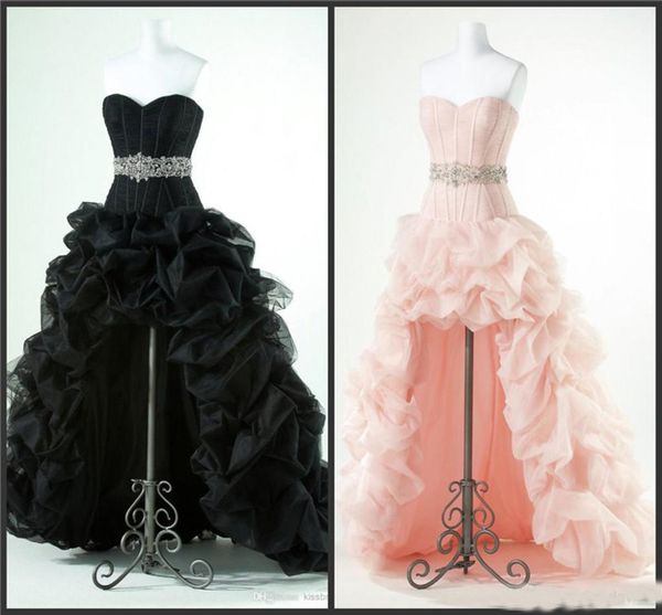 high low prom dresses with beaded sash bandage elegant short front long back black ruffled tulle fashion evening party gowns
high low prom dresses with beaded sash bandage elegant short front long back black ruffled tulle fashion evening party gowns