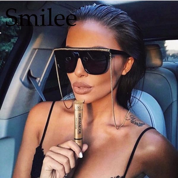 oversized black sunglasses fashion square frame flat sun glasses for men big shades retro sunglass chain oculos feminino sol, White;black
oversized black sunglasses fashion square frame flat sun glasses for men big shades retro sunglass chain oculos feminino sol, White;black