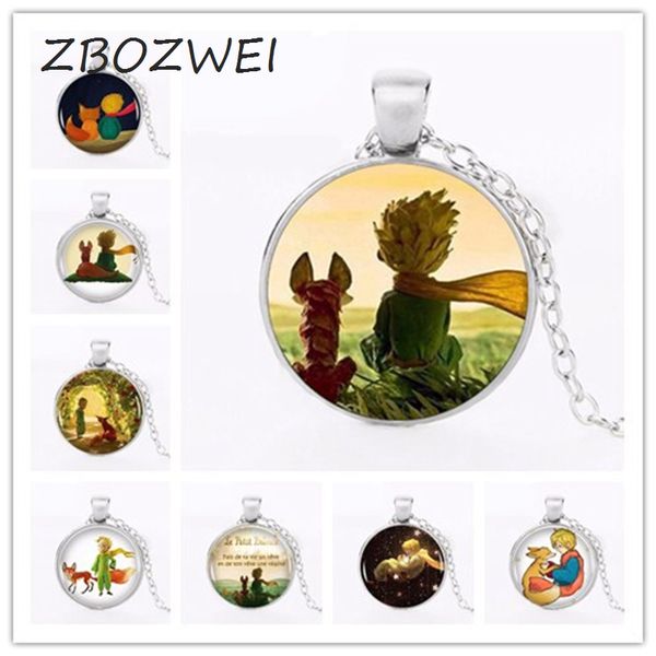 zbozwei little prince sign crystal glass pendant necklace men's ladies fashion jewelery, Silver
zbozwei little prince sign crystal glass pendant necklace men's ladies fashion jewelery, Silver