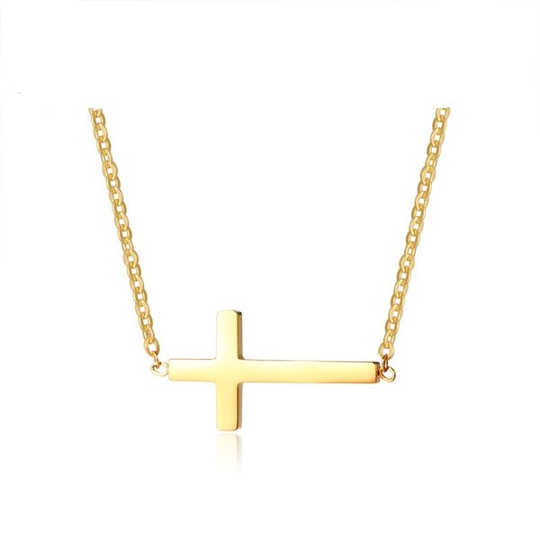 gold silver color fashion lady's cross pendant necklace stainless steel link chain necklace jewelry gift for women girls j437
gold silver color fashion lady's cross pendant necklace stainless steel link chain necklace jewelry gift for women girls j437