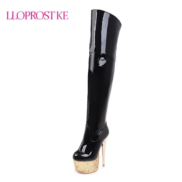 lloprost ke high heel fashion boots women over knee boots platform shoes thigh high female shoes big size 48 lyz038, Black
lloprost ke high heel fashion boots women over knee boots platform shoes thigh high female shoes big size 48 lyz038, Black