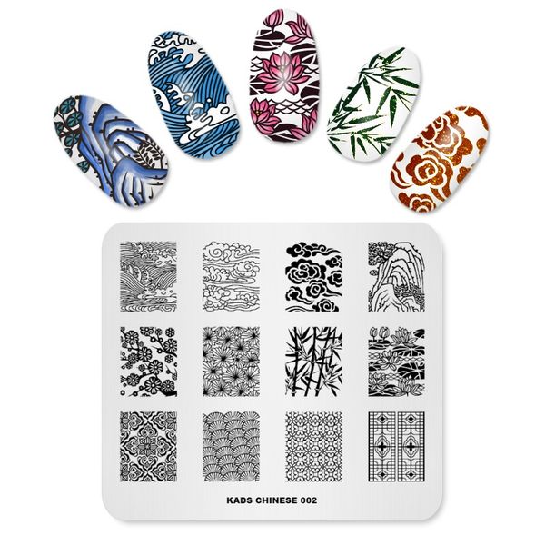 missguoguo 1pc nail stamp plates chinese elements clouds lotus bamboo stamping nail art image plate rules of the shape, White
missguoguo 1pc nail stamp plates chinese elements clouds lotus bamboo stamping nail art image plate rules of the shape, White