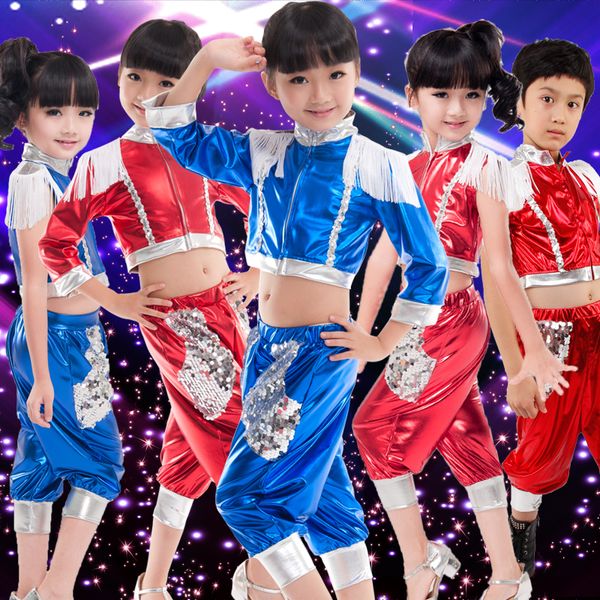 children dance clothes girls fall and winter jazz hip-hop jazz dance costumes kid tassel suit boys, Black;red
children dance clothes girls fall and winter jazz hip-hop jazz dance costumes kid tassel suit boys, Black;red