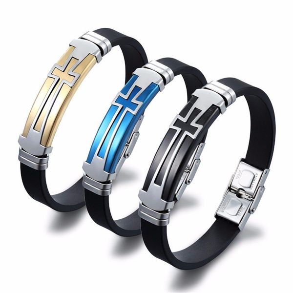 other bracelets moodhod 3pcs/lot new fashion men vintage punk style silicone chain bracelet jewelry stainless steel, Golden;silver
other bracelets moodhod 3pcs/lot new fashion men vintage punk style silicone chain bracelet jewelry stainless steel, Golden;silver