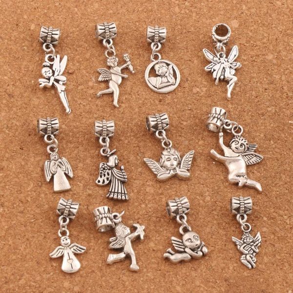 alloy angel charms big hole loose beads tibetan silver dangle fit european bracelet jewelry diy bm58 120pcs/lot, Black
alloy angel charms big hole loose beads tibetan silver dangle fit european bracelet jewelry diy bm58 120pcs/lot, Black