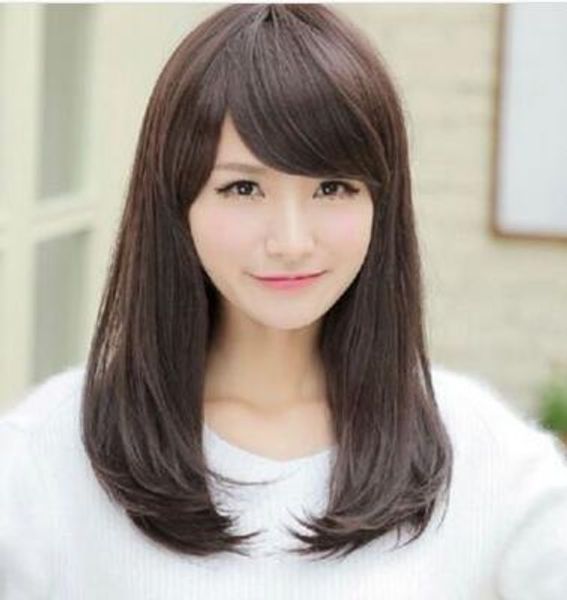 fixsf827 medium new straight fashion dark brown health hair wig wigs for women, Black;brown
fixsf827 medium new straight fashion dark brown health hair wig wigs for women, Black;brown