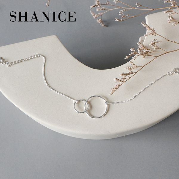 shan925 sterling silver bracelets & bangles for women jewelry double circle chain link bracelet female, Black
shan925 sterling silver bracelets & bangles for women jewelry double circle chain link bracelet female, Black