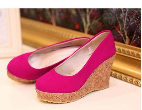 send 2018 spring new style slope heel high heel and shallow mouth round head women shoes, Black
send 2018 spring new style slope heel high heel and shallow mouth round head women shoes, Black