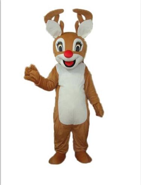 with one mini fan inside the head christmas red nose reindeer deer mascot costume for to wear, Red;yellow
with one mini fan inside the head christmas red nose reindeer deer mascot costume for to wear, Red;yellow