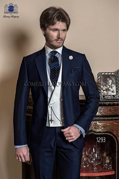 fashion navy blue groom tuxedos notch lapel groomsmen mens wedding dress handsome man jacket blazer 3 piece suit(jacket+pants+vest+tie) 916, Black;gray
fashion navy blue groom tuxedos notch lapel groomsmen mens wedding dress handsome man jacket blazer 3 piece suit(jacket+pants+vest+tie) 916, Black;gray
