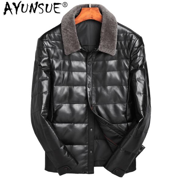ayunsue winter duck down jackets genuine sheepskin leather jacket men real wool fur collar parka chaqueta cuero hombre zl851, Black
ayunsue winter duck down jackets genuine sheepskin leather jacket men real wool fur collar parka chaqueta cuero hombre zl851, Black