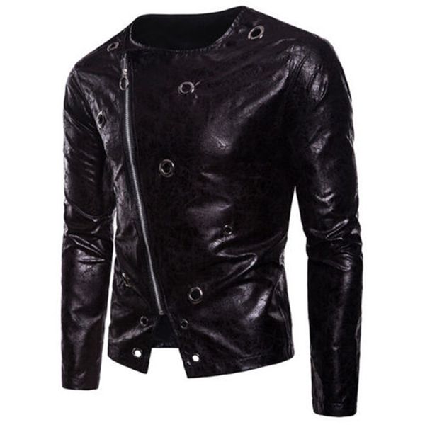 pu leather zipper jackets men solid business casual coats autumn winter leather clothing bomber jacket for male, Black;brown
pu leather zipper jackets men solid business casual coats autumn winter leather clothing bomber jacket for male, Black;brown