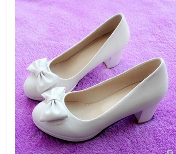 send korean single shoes women's middle heel coarse heel round head waterproof table shallow mouth shoes, Black
send korean single shoes women's middle heel coarse heel round head waterproof table shallow mouth shoes, Black