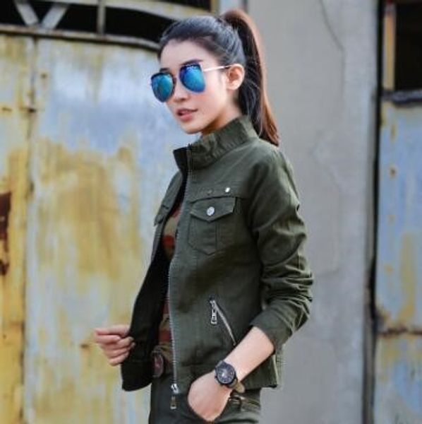 bomber military jacket women casual 2018 spring/autumn vintage coats jaqueta feminina plus size 3xl camouflage women jackets s18101203, Black;brown
bomber military jacket women casual 2018 spring/autumn vintage coats jaqueta feminina plus size 3xl camouflage women jackets s18101203, Black;brown