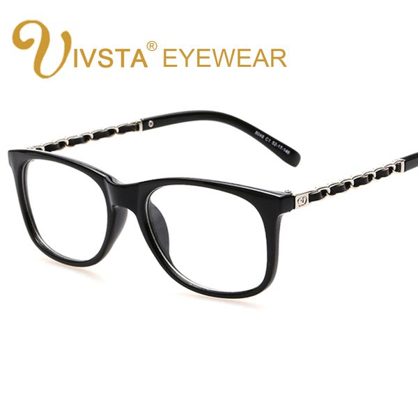 ivsta brand designer gold chain decoration big women eyeglasses square clear glasses spectacles transparent frame optical degree, Silver
ivsta brand designer gold chain decoration big women eyeglasses square clear glasses spectacles transparent frame optical degree, Silver