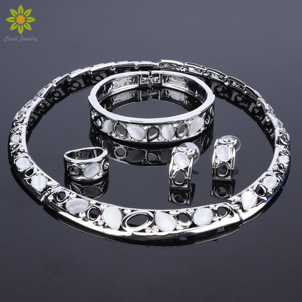 wedding bridal costume jewelry sets for femme silver-color women jewelry set african necklace bracelet earrings ring, Slivery;golden
wedding bridal costume jewelry sets for femme silver-color women jewelry set african necklace bracelet earrings ring, Slivery;golden