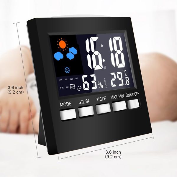 new style thermometer digital weather station household thermograph alarm clock multi-function indoor thermometer hygrometer htc-1
new style thermometer digital weather station household thermograph alarm clock multi-function indoor thermometer hygrometer htc-1