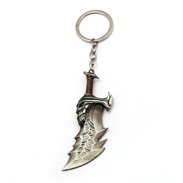 game jewelry keychain god of war axe holder metal keyring kratos blades for men car accessory, Silver
game jewelry keychain god of war axe holder metal keyring kratos blades for men car accessory, Silver