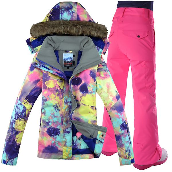 gsou snow 2018 new, ski suit women suit outdoors waterproof mountaineering hairy collar, windproof and waterproof jacket +pant
gsou snow 2018 new, ski suit women suit outdoors waterproof mountaineering hairy collar, windproof and waterproof jacket +pant