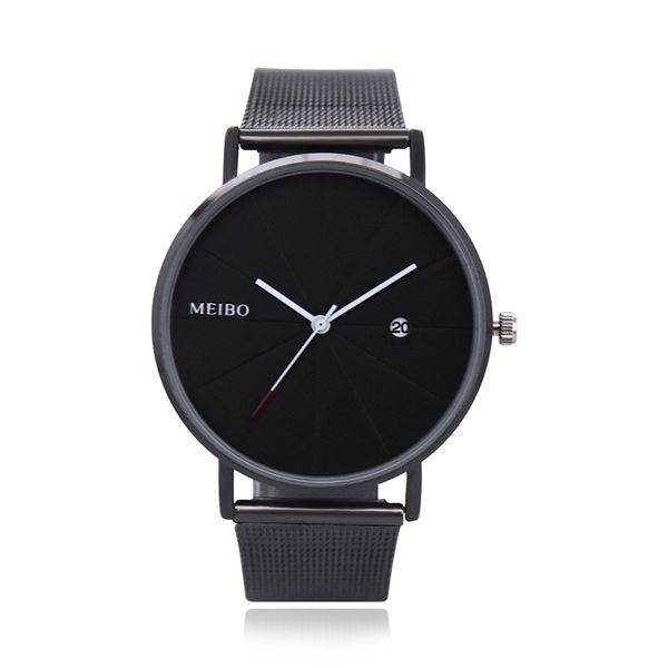 minimalism men women no numbers round dial calendar mesh band quartz wrist watch, Slivery;brown
minimalism men women no numbers round dial calendar mesh band quartz wrist watch, Slivery;brown