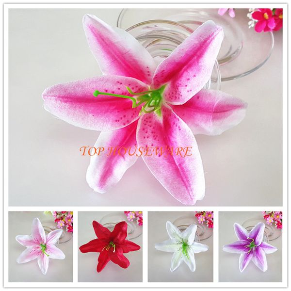 100pcs 8colors available 13cm/5.1" artificial silk tiger lily heads lifelike flower head for diy wedding party home decor
100pcs 8colors available 13cm/5.1" artificial silk tiger lily heads lifelike flower head for diy wedding party home decor