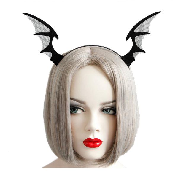 easter halloween festival bat elf devil horn hair hoop hair accessories for women girls nightclub party hairband, Slivery;white
easter halloween festival bat elf devil horn hair hoop hair accessories for women girls nightclub party hairband, Slivery;white