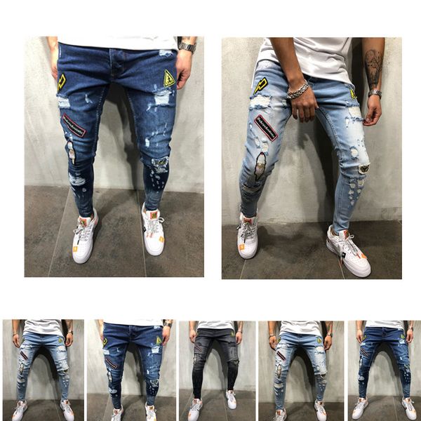 new men's jeans classic straight stretch business casual jeans slim scratch long pants gentleman jeans, Blue
new men's jeans classic straight stretch business casual jeans slim scratch long pants gentleman jeans, Blue