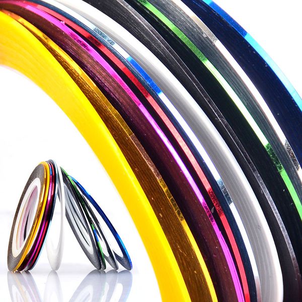 1mm 10pcs/lot color glitter nail striping line tape sticker set nail art decorations diy tips for polish gel manicure, Black
1mm 10pcs/lot color glitter nail striping line tape sticker set nail art decorations diy tips for polish gel manicure, Black
