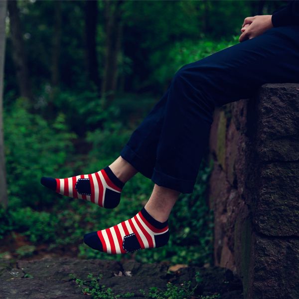 2018 spring and summer new pocket stripes british style fashion casual men's cotton shallow mouth socks breathable deodorant, Black
2018 spring and summer new pocket stripes british style fashion casual men's cotton shallow mouth socks breathable deodorant, Black