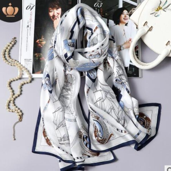 scarves for women autumn and winter satin silk printed silk scarves gifts shawl new european and american silk, Blue;gray
scarves for women autumn and winter satin silk printed silk scarves gifts shawl new european and american silk, Blue;gray