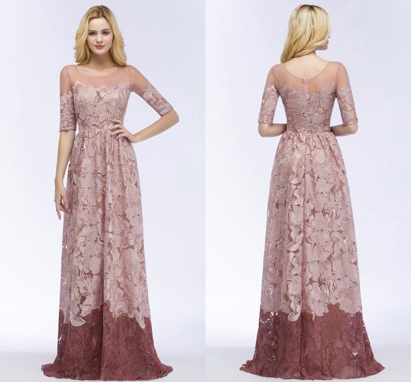 2018 blush pink a line prom dresses 1/2 sleeves jewel neck lace evening gowns party dresses us2- us 16 cps910, Black;red
2018 blush pink a line prom dresses 1/2 sleeves jewel neck lace evening gowns party dresses us2- us 16 cps910, Black;red