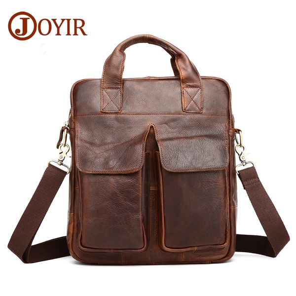 

joyir genuine leather men bag men's briefcase fashion cowhide men's messenger bags tote shoulder crossbody bags handbags 0372