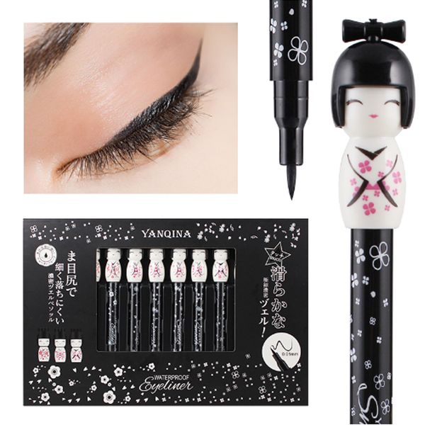 yanqina brand black cute kimono doll cartoon eyeliner eyes makeup waterproof liquid eye liner pen eye makeup cosmetics
yanqina brand black cute kimono doll cartoon eyeliner eyes makeup waterproof liquid eye liner pen eye makeup cosmetics