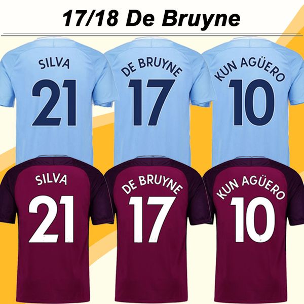 2017 18 de bruyne soccer jersey kun aguero silva home away mens football kit shirts thailand quality toure yaya kompany short jerseys, Black;yellow
2017 18 de bruyne soccer jersey kun aguero silva home away mens football kit shirts thailand quality toure yaya kompany short jerseys, Black;yellow