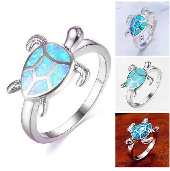 turtle blue fire opal animal rings for women wedding band fashion jewelry vintage filled cocktail cute ring, Silver
turtle blue fire opal animal rings for women wedding band fashion jewelry vintage filled cocktail cute ring, Silver