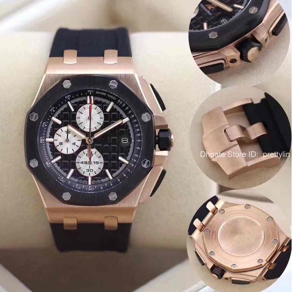 high luxury mens watches new style men sports black dial siliver case quartz watch stainless oak offshore original clasp, Slivery;brown
high luxury mens watches new style men sports black dial siliver case quartz watch stainless oak offshore original clasp, Slivery;brown