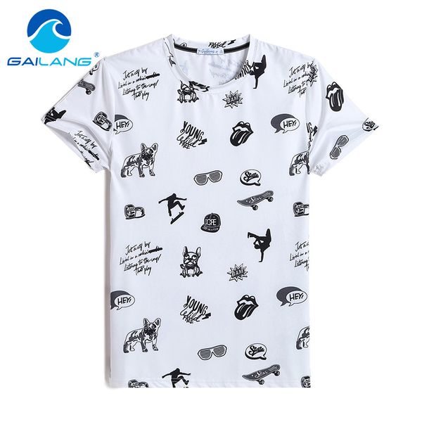 gailang brand new arrival 2018 men designer t shirt casual quick dry slim fit shirts & tees plus size men tshirt new, White;black
gailang brand new arrival 2018 men designer t shirt casual quick dry slim fit shirts & tees plus size men tshirt new, White;black