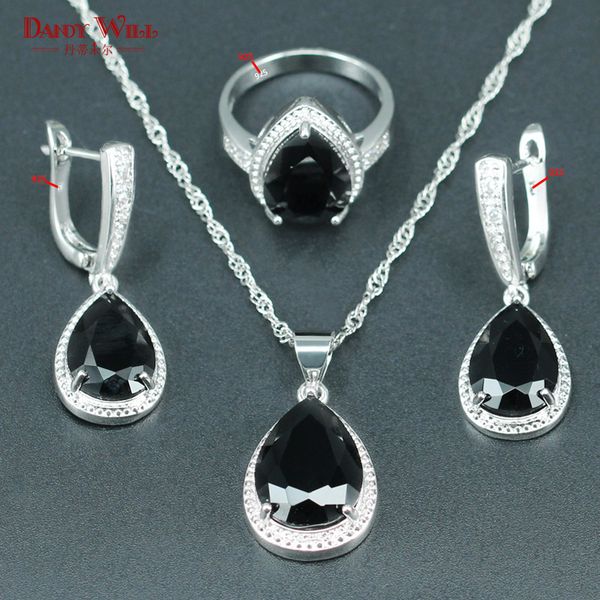 brilliant wedding jewelry set for women silver 925 black cubic zirconia bridal jewelry necklace/earrings/rings/pendants, Slivery;golden
brilliant wedding jewelry set for women silver 925 black cubic zirconia bridal jewelry necklace/earrings/rings/pendants, Slivery;golden