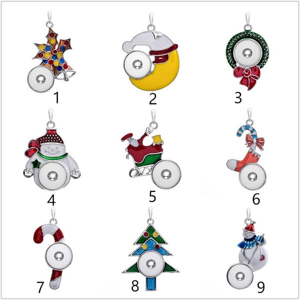 9 plenty of styles noosa chunk assorted snap buttons christmas theme pendant necklaces stainless steel chain jewelry, Silver
9 plenty of styles noosa chunk assorted snap buttons christmas theme pendant necklaces stainless steel chain jewelry, Silver